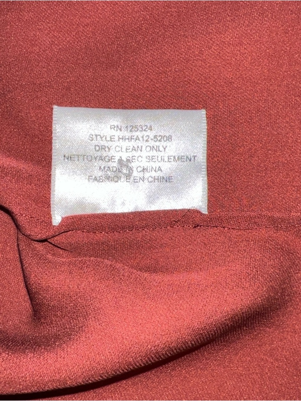 Haute Hippie silk Women's Rust Red Draped Blouse M - Picture 11 of 11